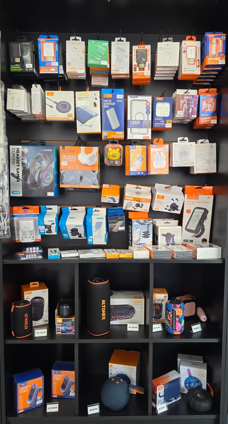 Prateleira de produtos - Capinhas